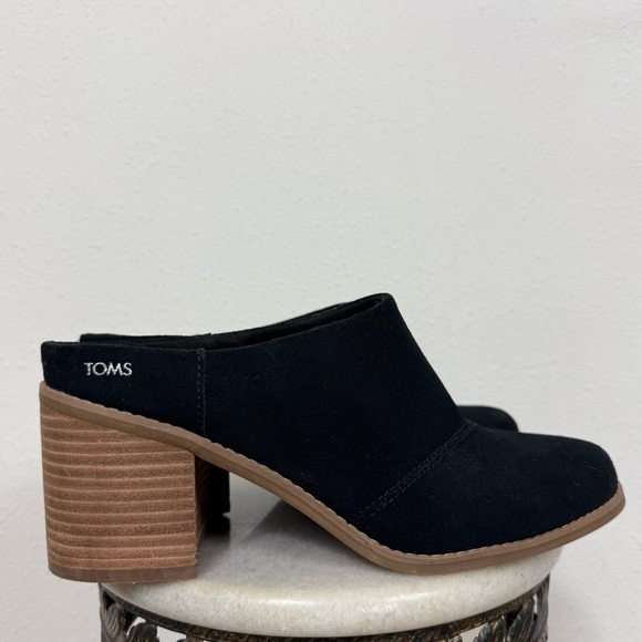 Toms Shoes - TOMS Women's Evelyn Mule Bootie Black Suede Sz 9.5